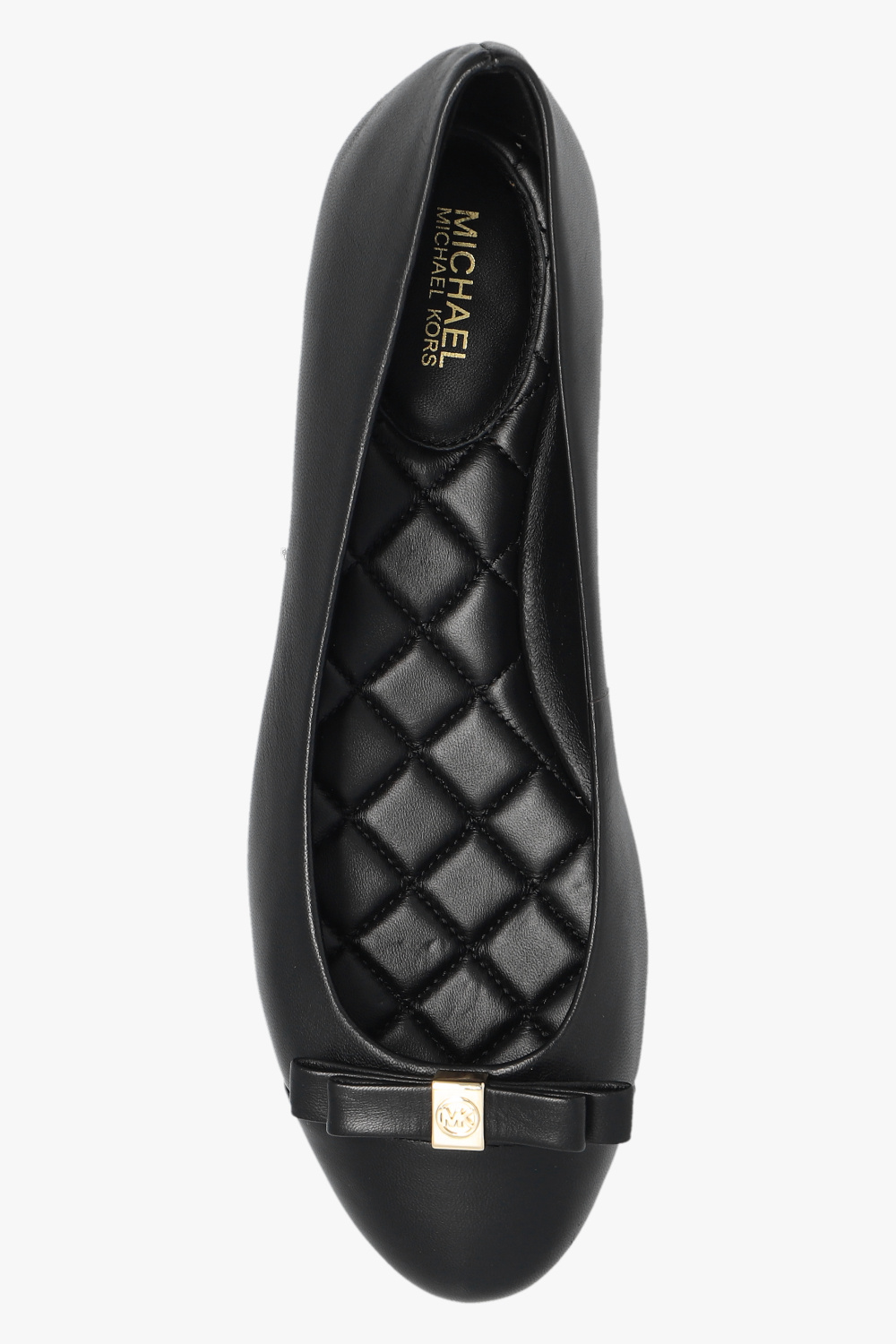 Michael kors black leather on sale flats